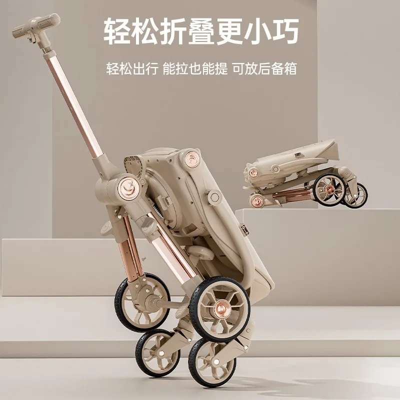 Carrito de bebé reversible: asiento reclinable y plegado compacto - imagen 2