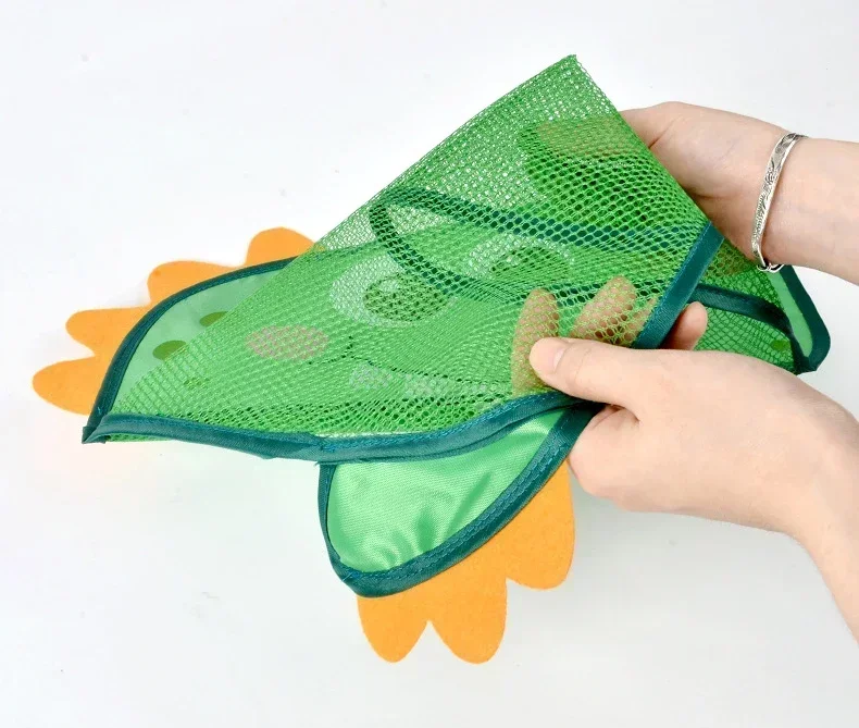 Bolsa de malla impermeable para juguetes de baño con estampado infantil
