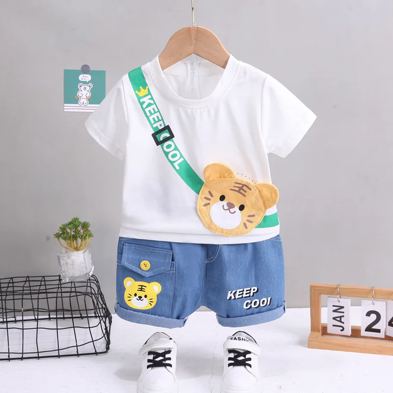 Conjunto infantil de camiseta y pantalón para primavera y otoño