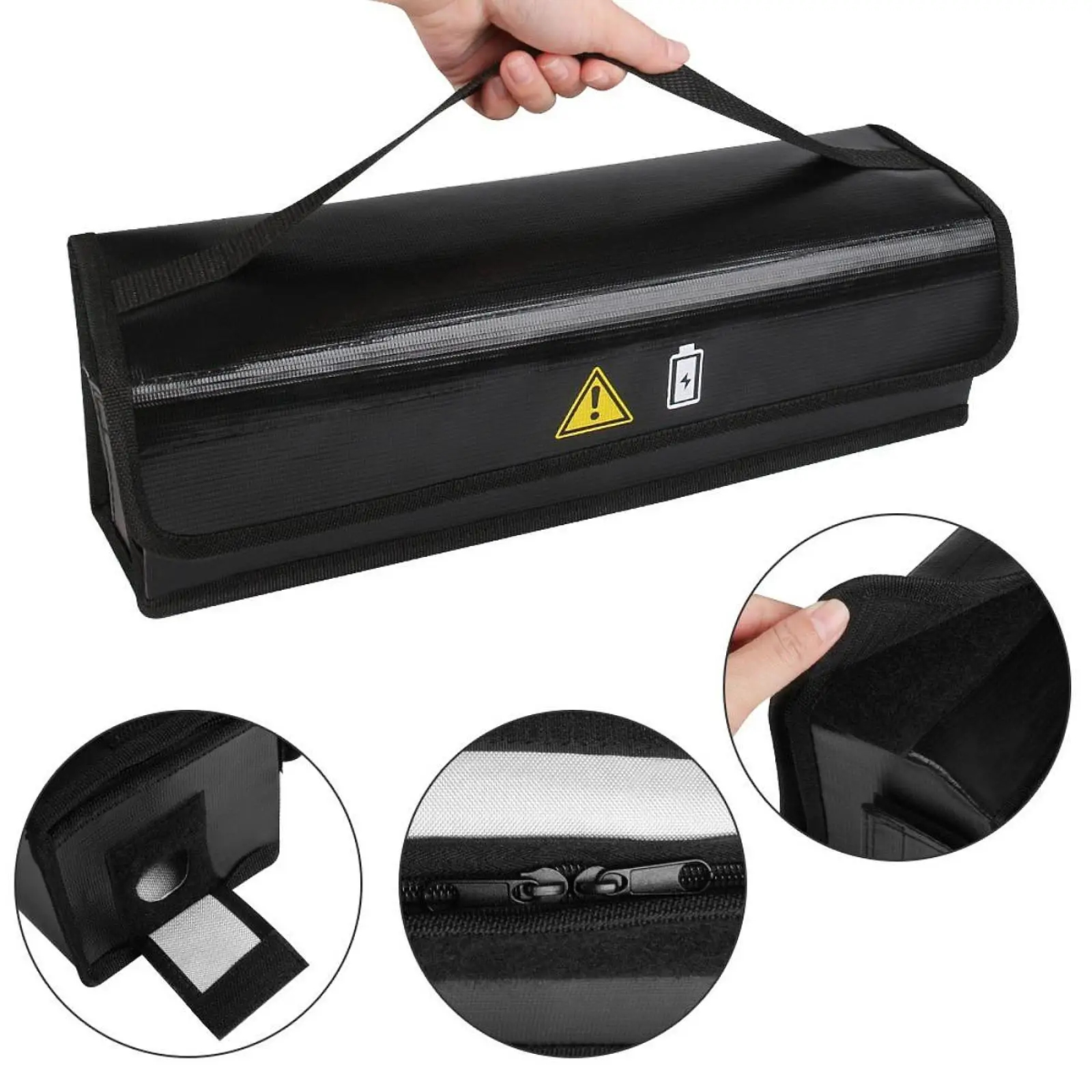 Bolsa ignífuga para bicicleta eléctrica de transporte segura - imagen 5