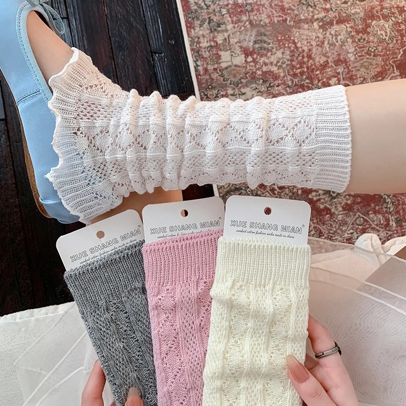 Calentadores de piernas con rayas verticales para primavera-otoño - imagen 3