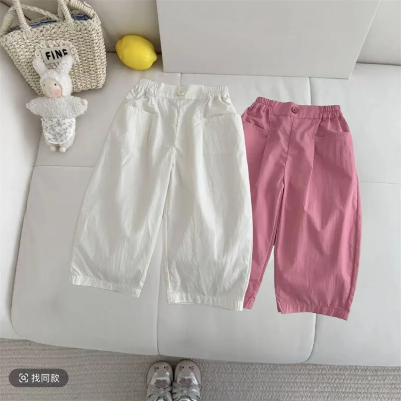 Pantalones de verano de niño de algodón fluido con cintura elástica - imagen 5