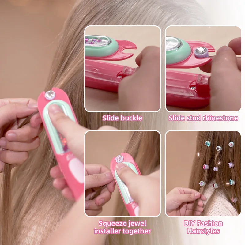 Joyas para el cabello reutilizables con brillantes para niñas - imagen 2