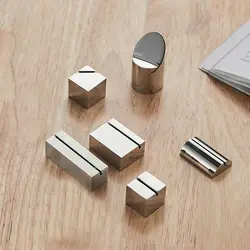 Número de mesa acero inoxidable – Tarjeta asiento y menú para hotel