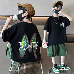Conjunto verano niños: camiseta manga corta y pantalón informal