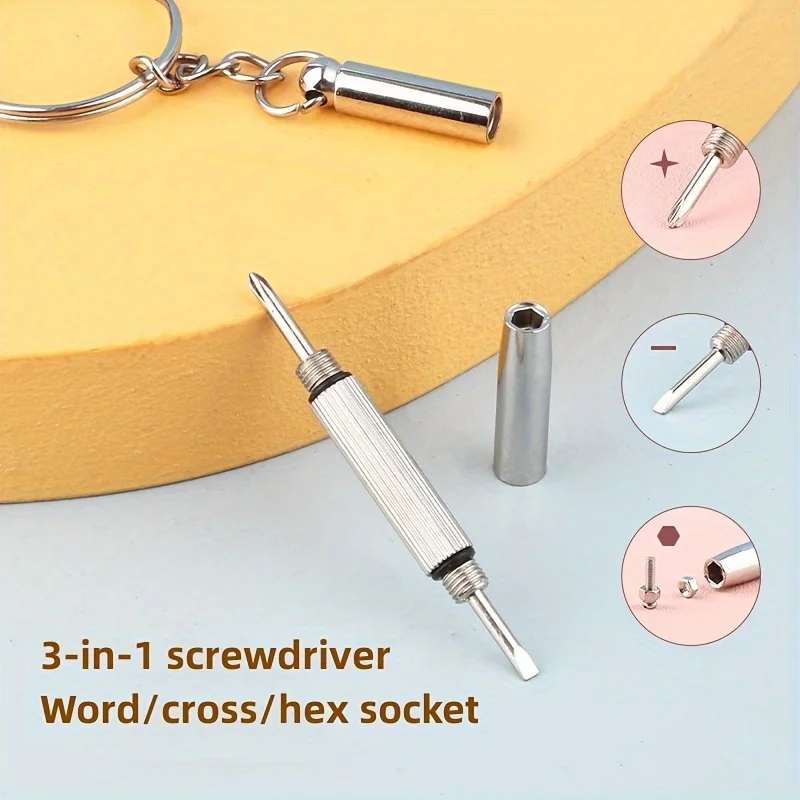 Herramienta compacta con llavero