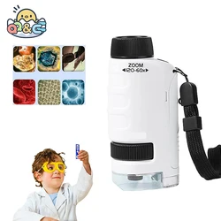 Microscopio LED de bolsillo para niños