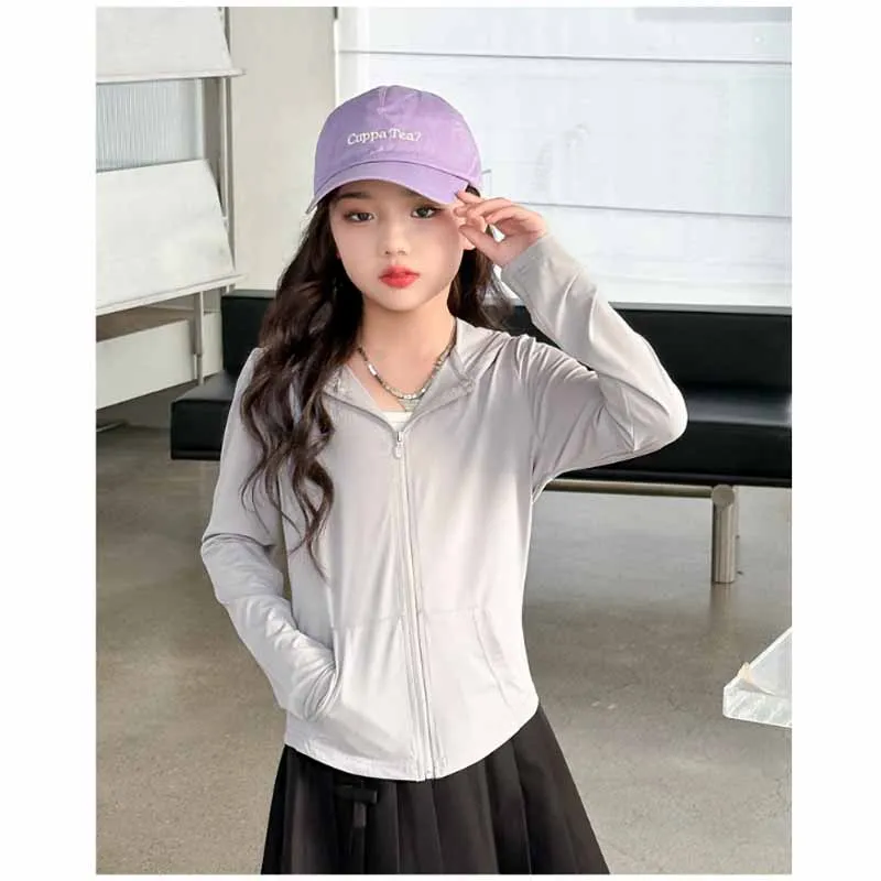 Chaqueta protección solar para niñas – Ligera, fresca y transpirable