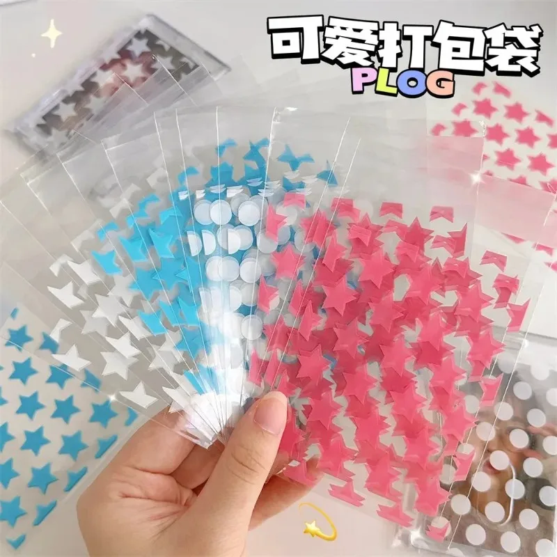 Bolsas transparentes autoadhesivas de PVC con estrellas para álbumes - imagen 4