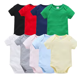 Body Kavkas unisex de algodón – Manga corta verano 0-24 meses