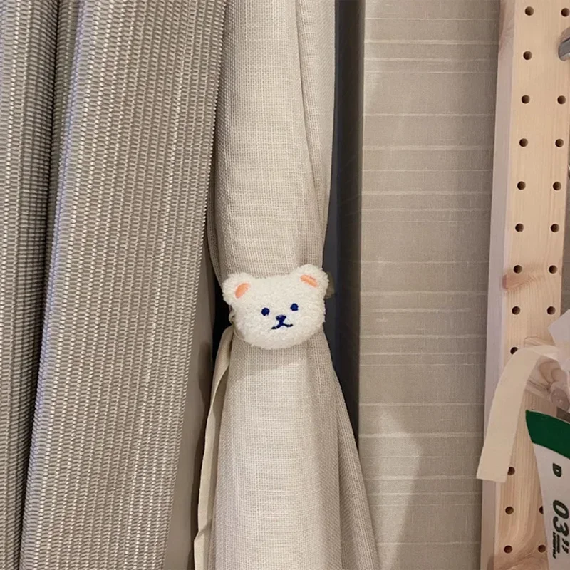 Cortinas infantiles de nubes con clips para habitación de niños