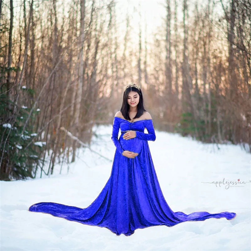 Vestido de maternidad tipo sastre de manga larga - imagen 5