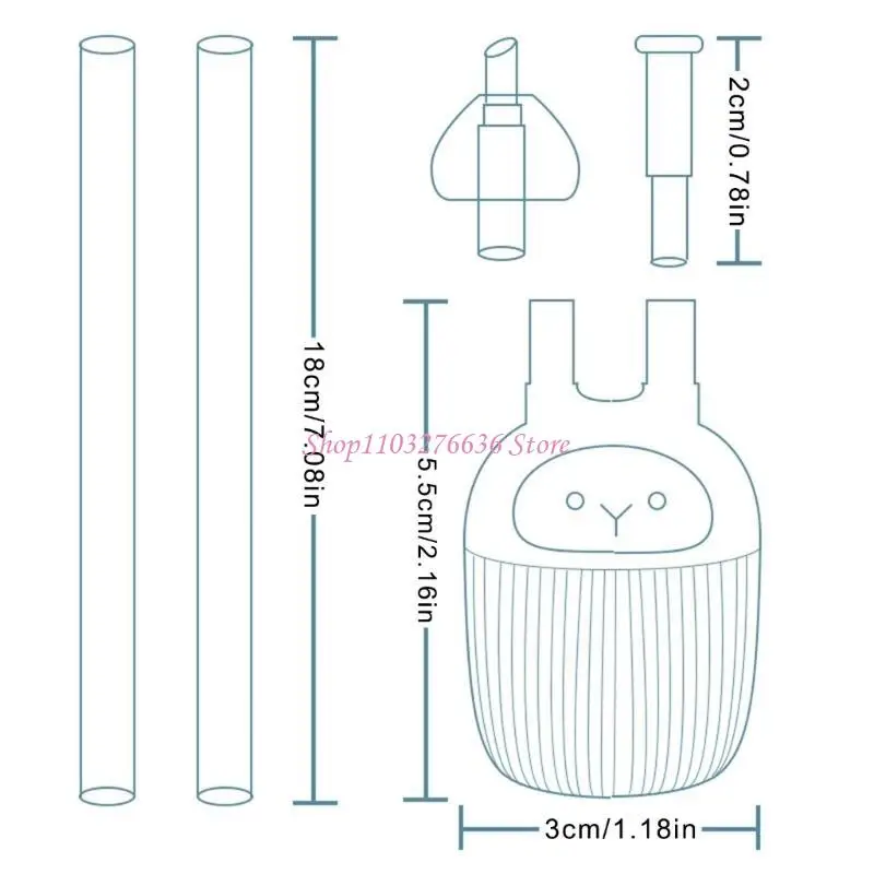 Aspirador nasal lavable de succión bucal para bebés y niños - imagen 4