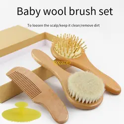 Cepillo para costra láctea infantil ergonómico de cerdas suaves
