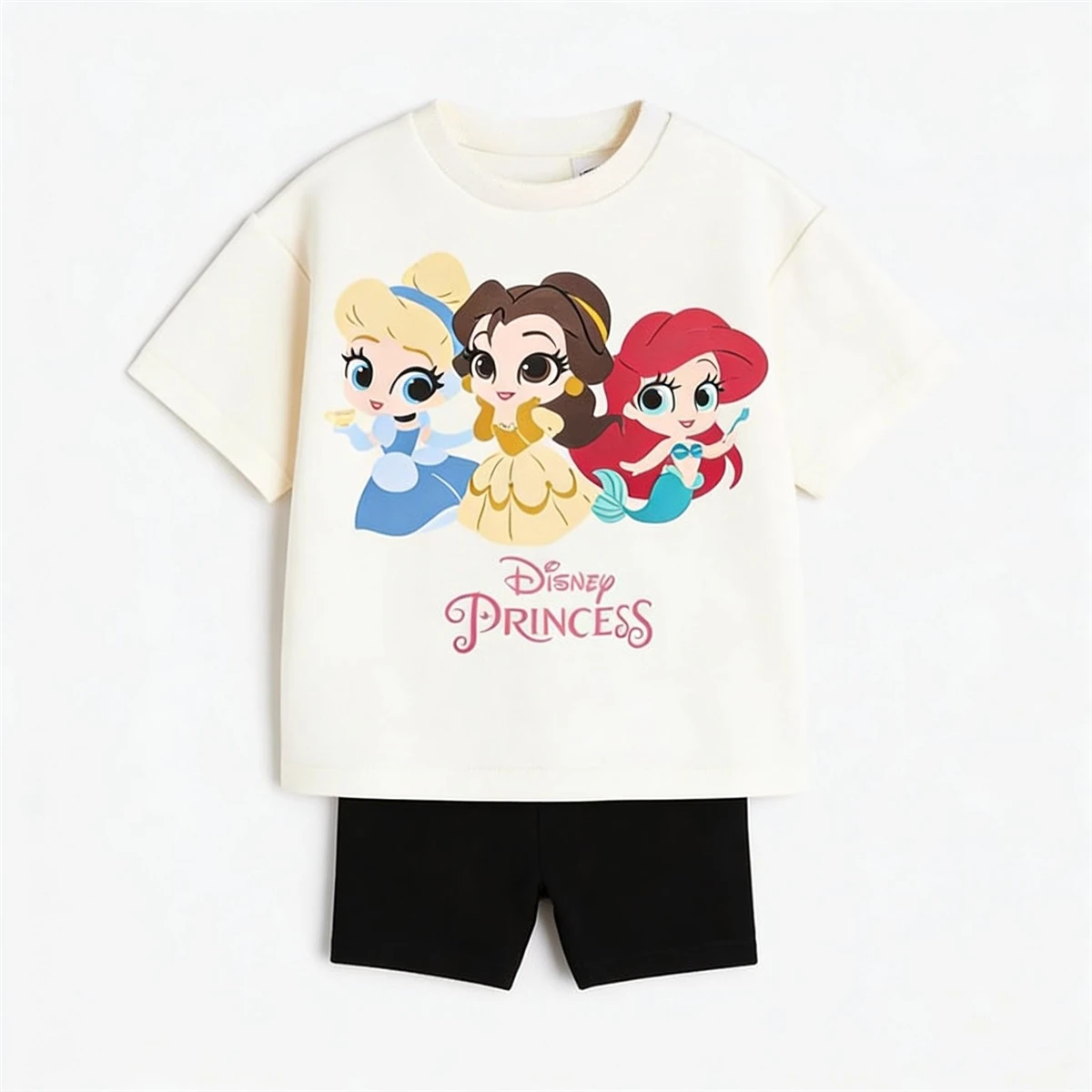 Conjunto de camiseta y pantalón corto para niña de verano - imagen 2