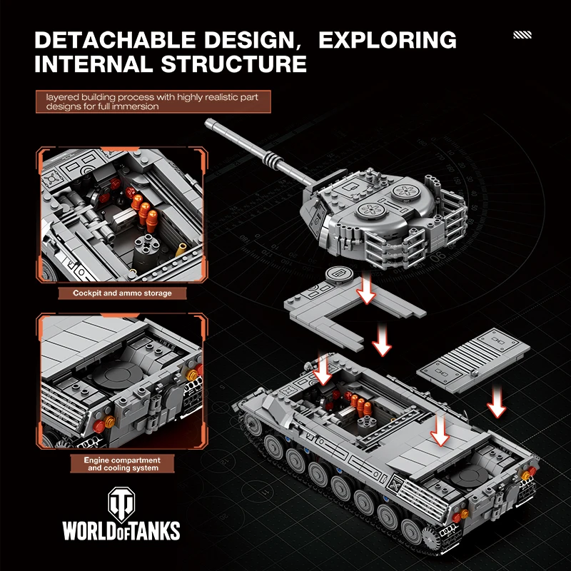 Bloques de construcción del tanque Leopard 1 de guerra fría - imagen 3