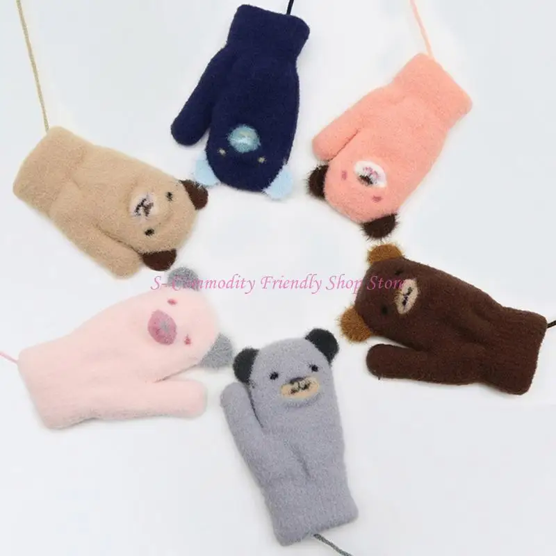 Manoplas de bebé forradas gruesas para invierno, más cálidas - imagen 2