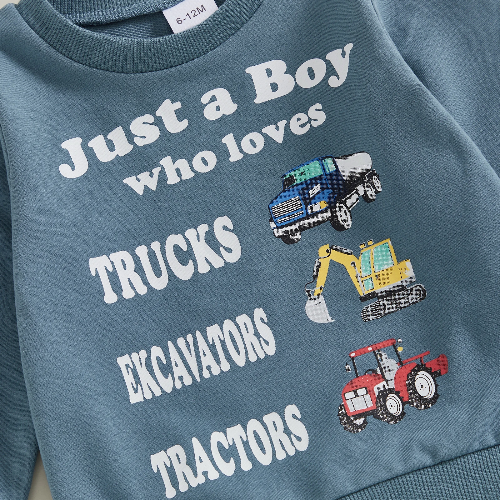 Tregren Conjunto chándal niño otoño con vehículos y letras - imagen 4