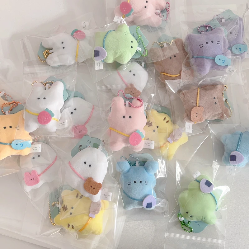 Yell World peluche mascotas colgante conejo gato tigre oso con bolsa - imagen 3