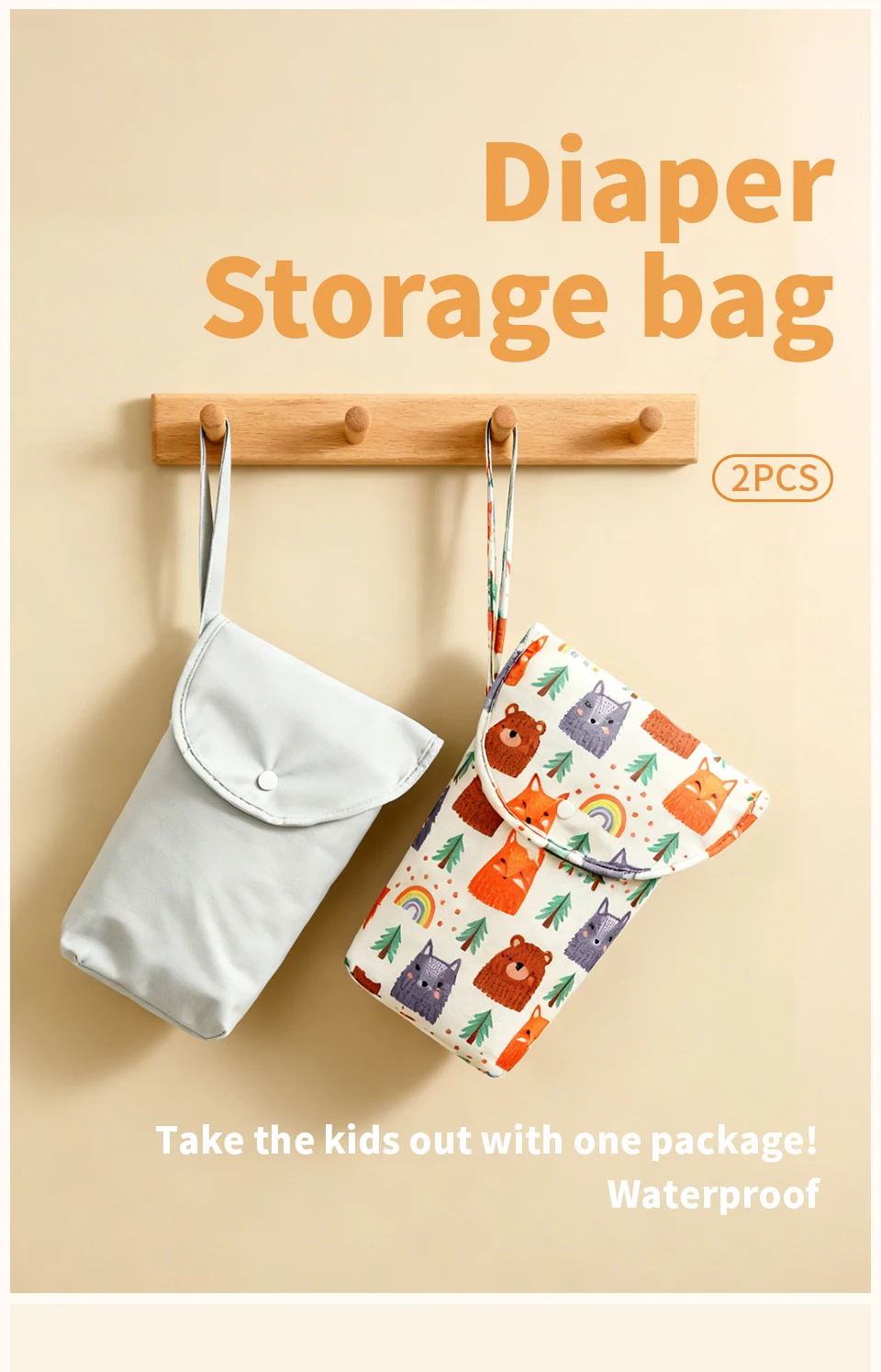 Bolsa húmeda y seca con cremallera y compartimento impermeable
