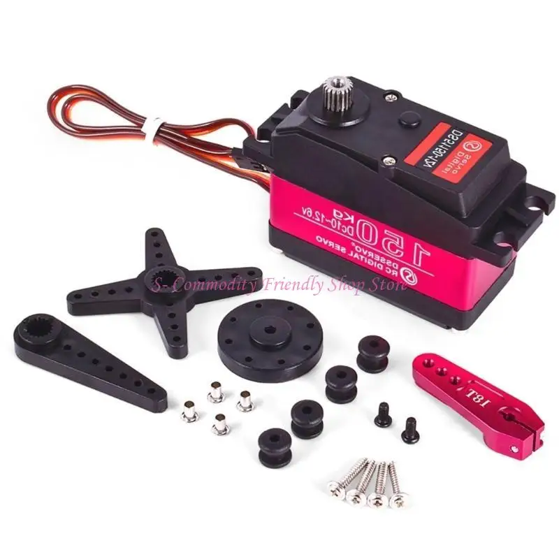 Servo digital con engranajes metálicos de alto par para robots - imagen 3