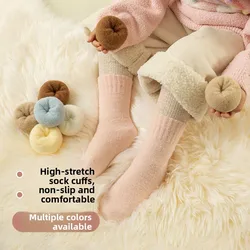 Calcetines altos de lana de invierno infantiles – Antipilling cálido