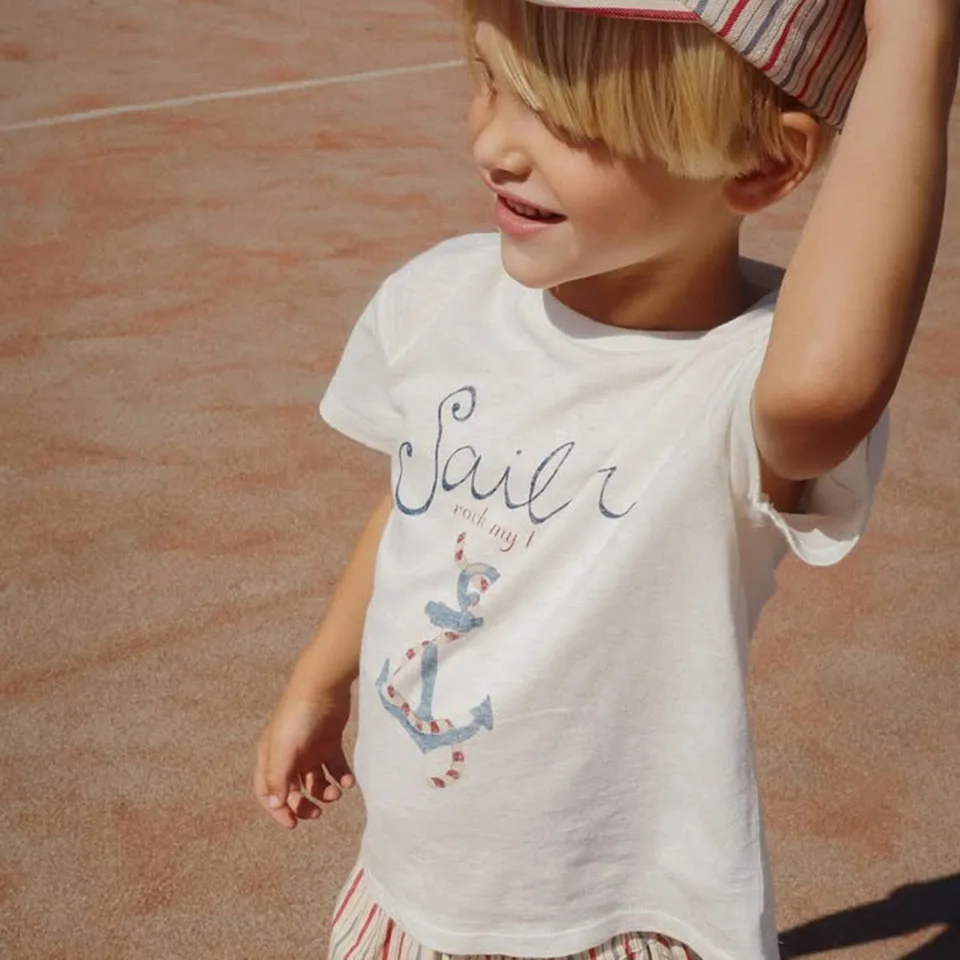 Camisetas KS para niña en algodón con lazo de fresa - imagen 5