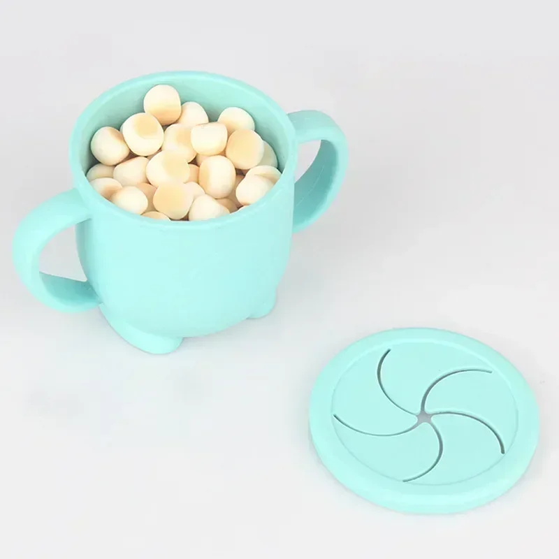 Taza para sorber infantil sin BPA – Color sólido, 200 ml, con tapa - imagen 4