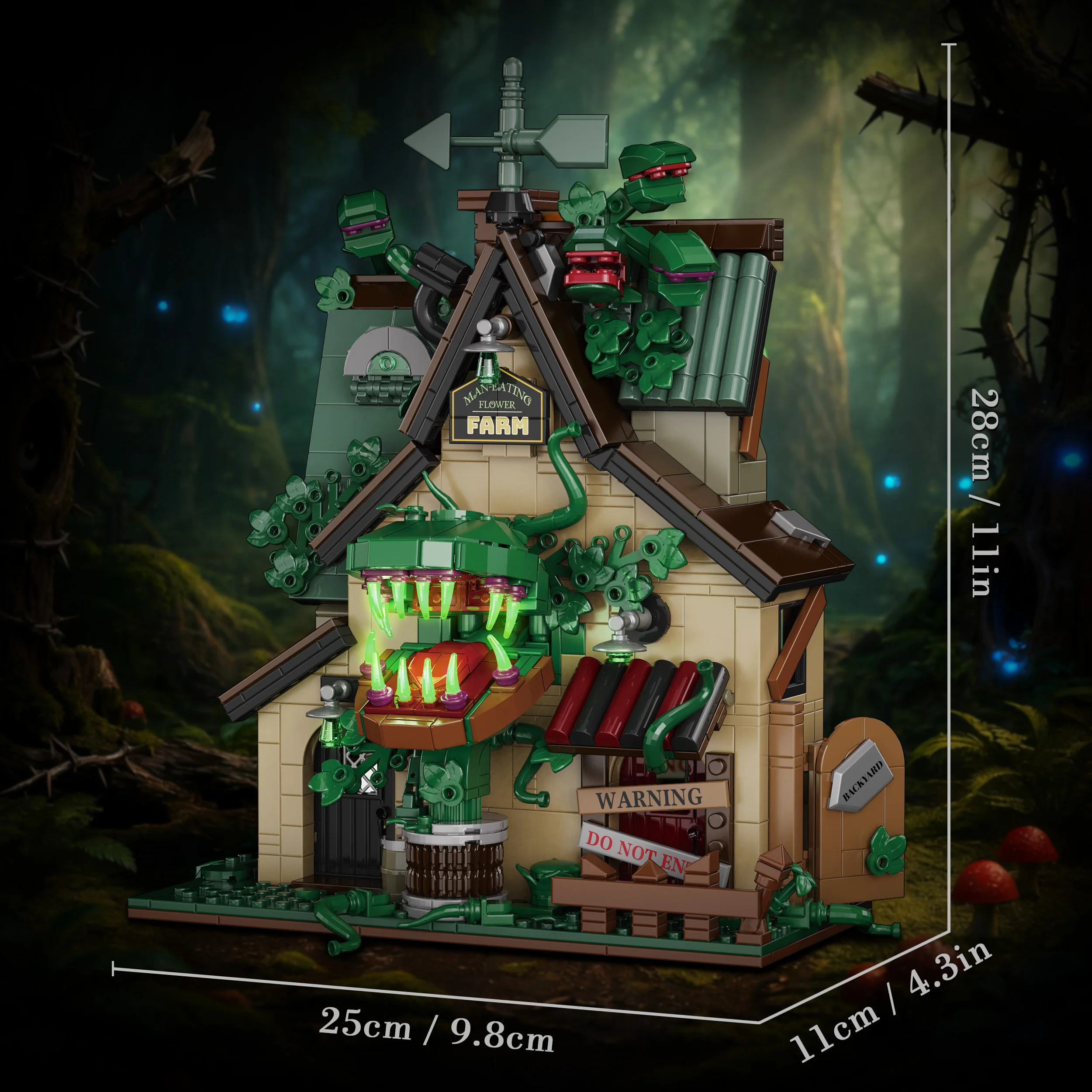 Bloques de construcción granja de plantas carnívoras para niños - imagen 5