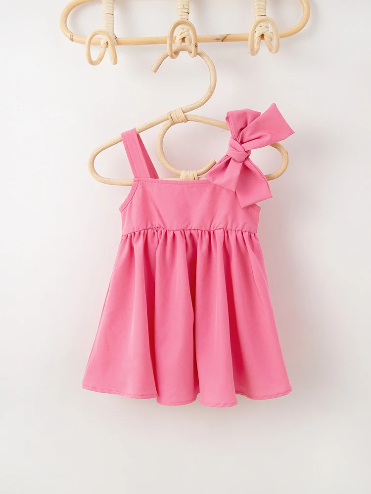 Vestido de princesa sin mangas para niña, fresco en verano