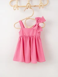 Vestido de princesa sin mangas para niña, fresco en verano