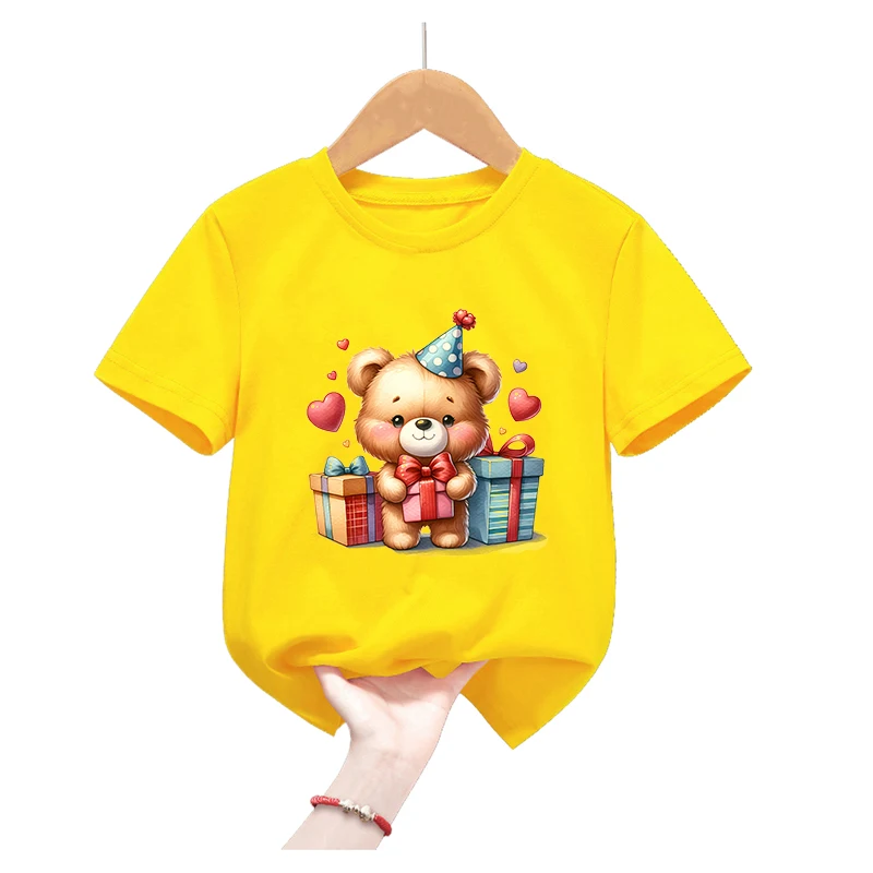 Camiseta verano niños manga corta con estampado de dibujos - imagen 2
