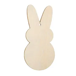Set de juguetes de madera para pintar conejito Pascua infantil