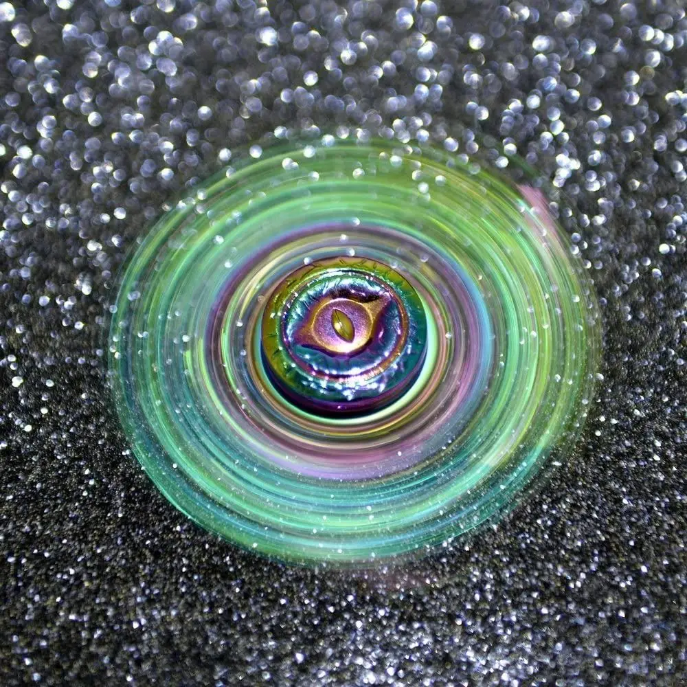 Spinner antiestrés alas de dragón arcoíris metálico para dedos - imagen 3
