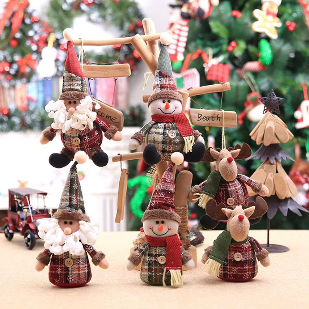 Adornos navideños infantiles con muñeco de nieve y alce - imagen 5
