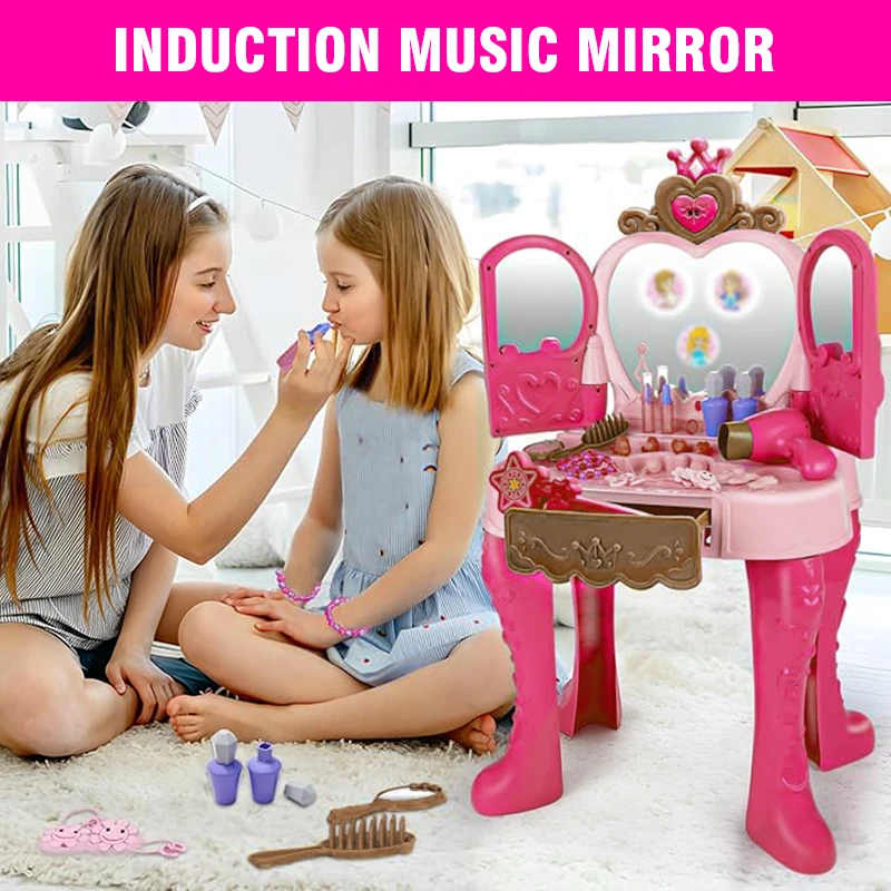Juguetes de maquillaje para niñas con juego de roles profesional - imagen 4