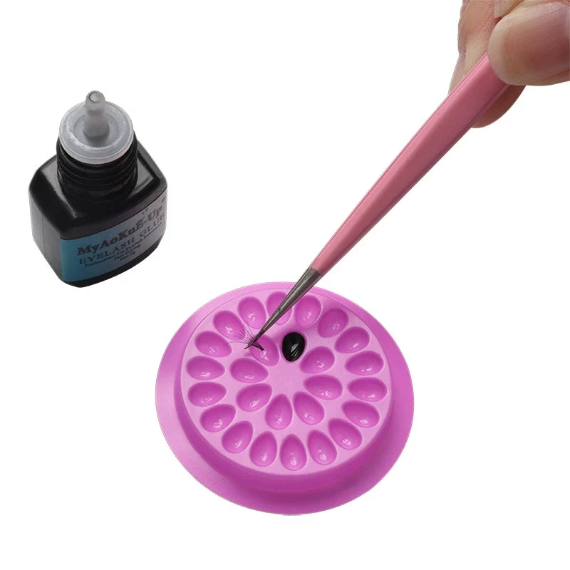 vvocci Paleta para pegamento de pestañas extensiones - imagen 4