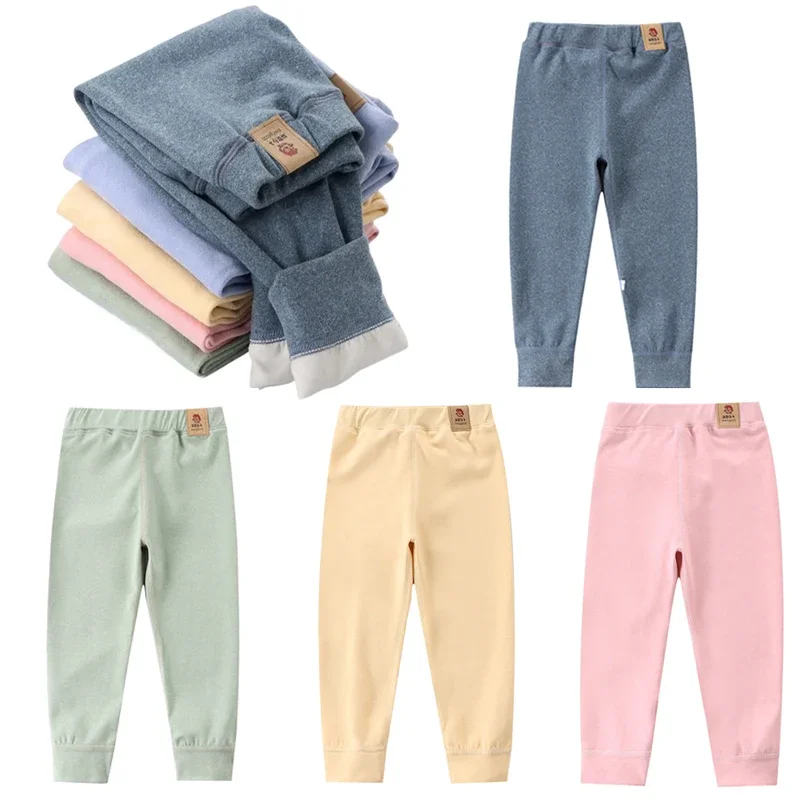 Pantalones acolchados largos cálidos para niños y niñas de invierno - imagen 5