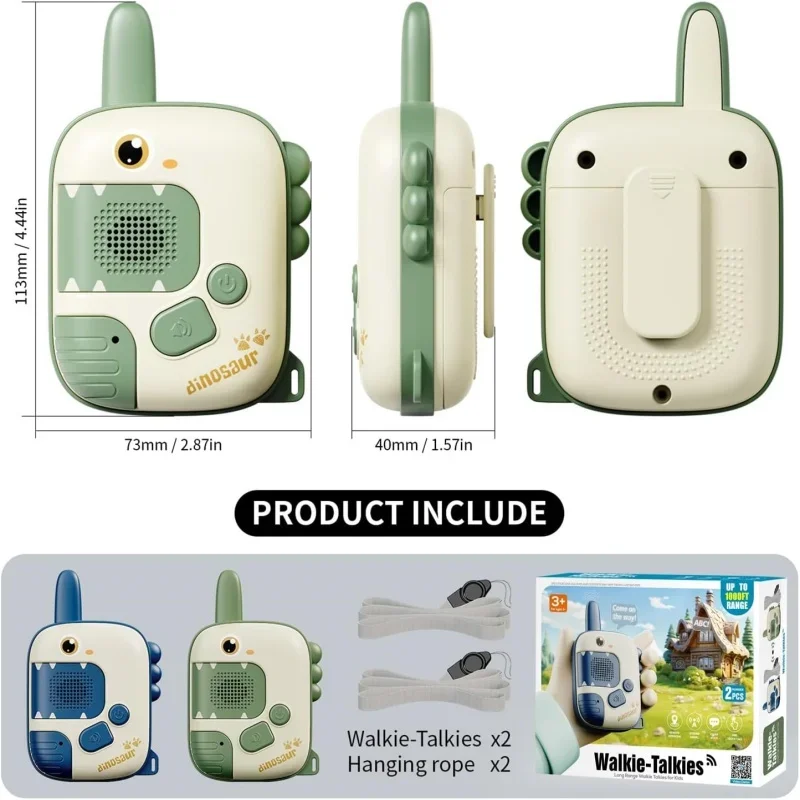 Walkie talkie infantil de largo alcance para niños