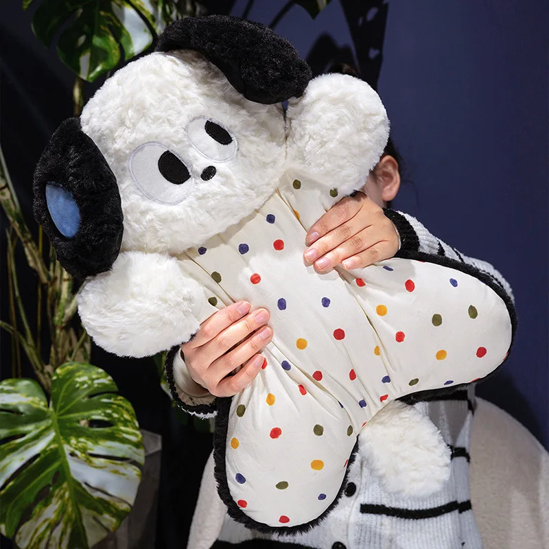 Almohada calmante de peluche para bebés – Perro y gato de ojos grandes