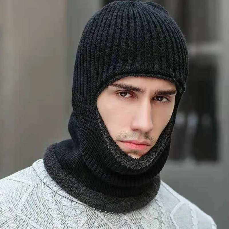 Gorro térmico de invierno punto grueso unisex para frío - imagen 4