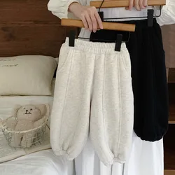 Pantalones de chándal acolchados invernales para niños