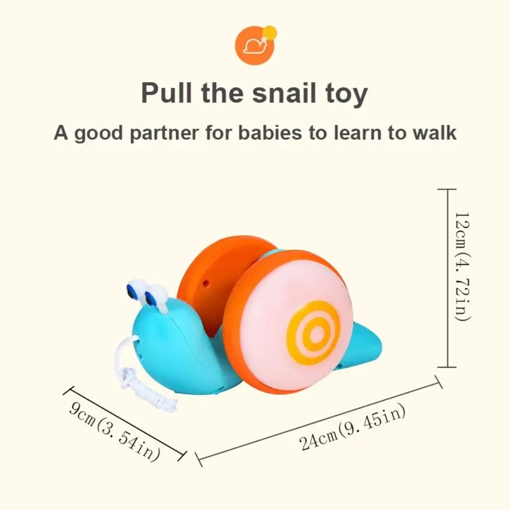 Juguete de caracol con cuerda y diseño luminoso