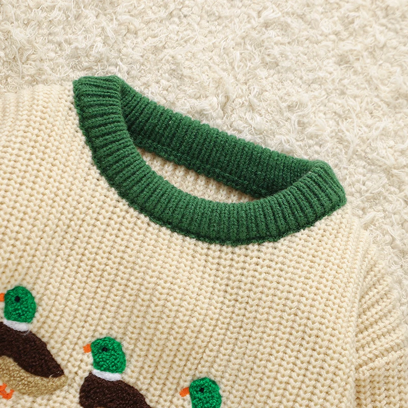 Pelele bebé beige de manga larga para otoño e invierno - imagen 5