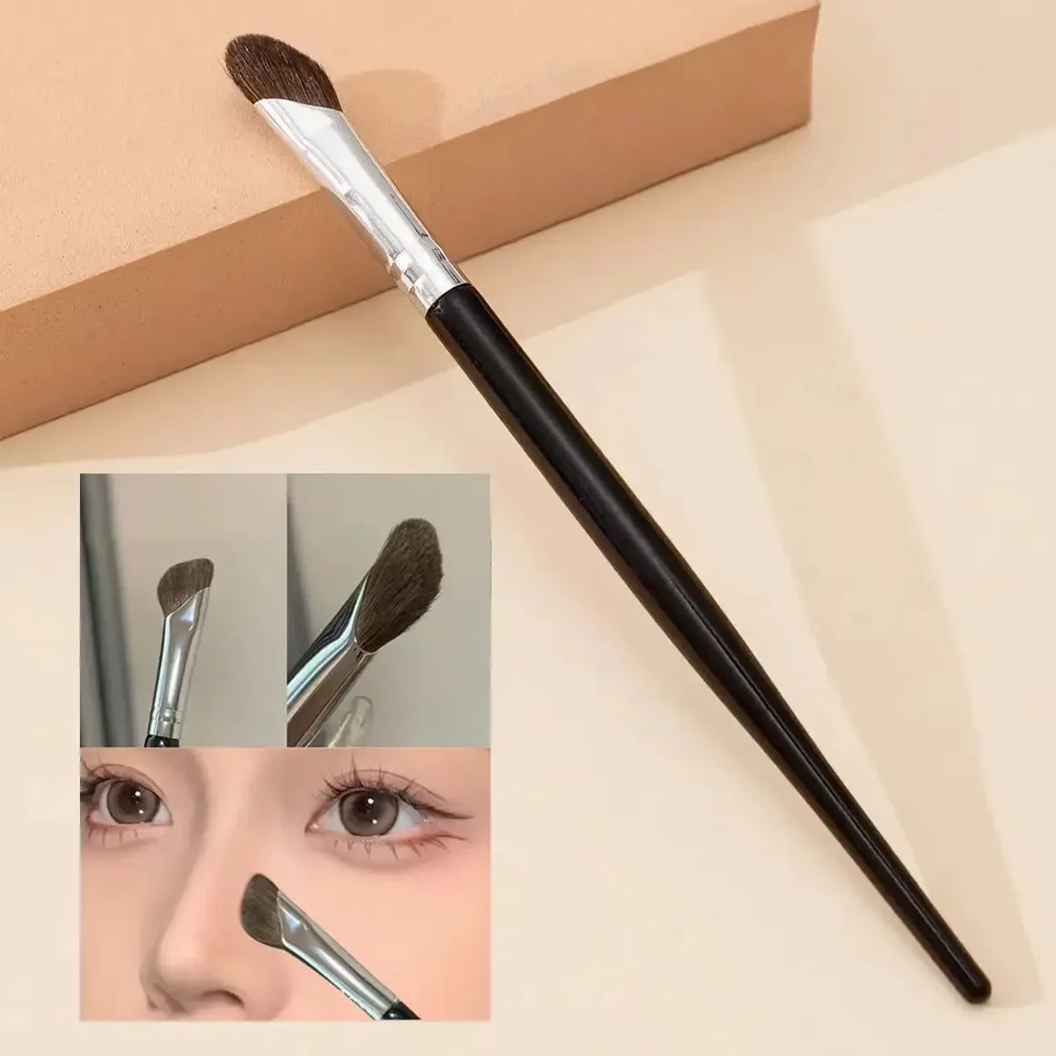 vvocci Brocha de maquillaje facial suave para contorno y rubor - imagen 4