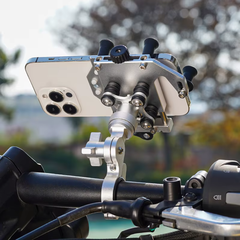 Soporte móvil aluminio moto – Giro 360° universal - imagen 3