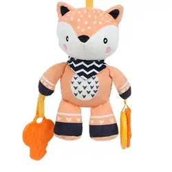 Sonajero peluche colgante para cochecito, silla de paseo