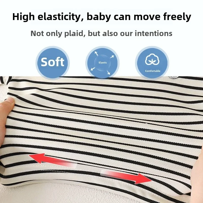 Camiseta a rayas de verano transpirable para niños y niñas - imagen 4