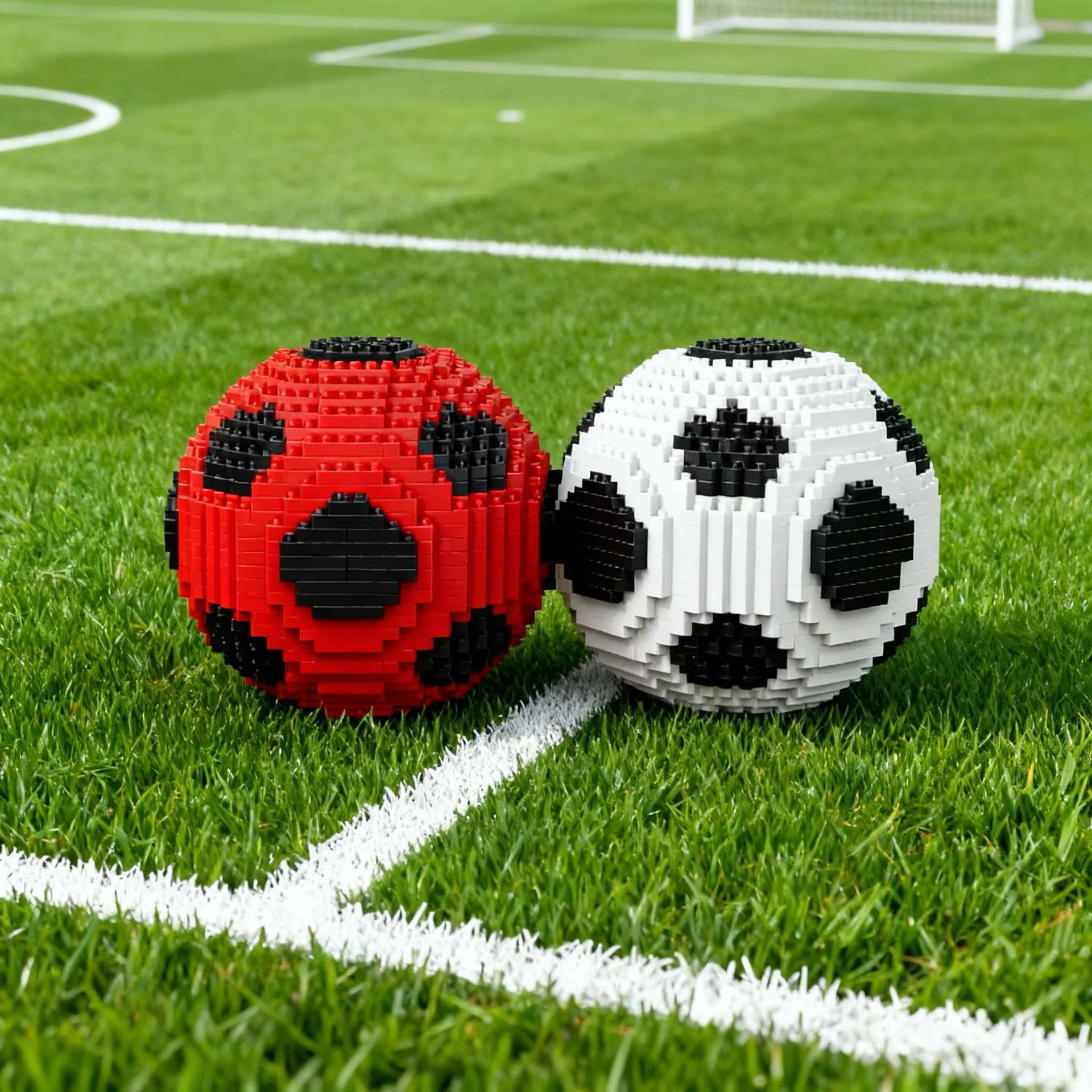 Bloques de construcción deportivos DIY fútbol y baloncesto – Regalo - imagen 5