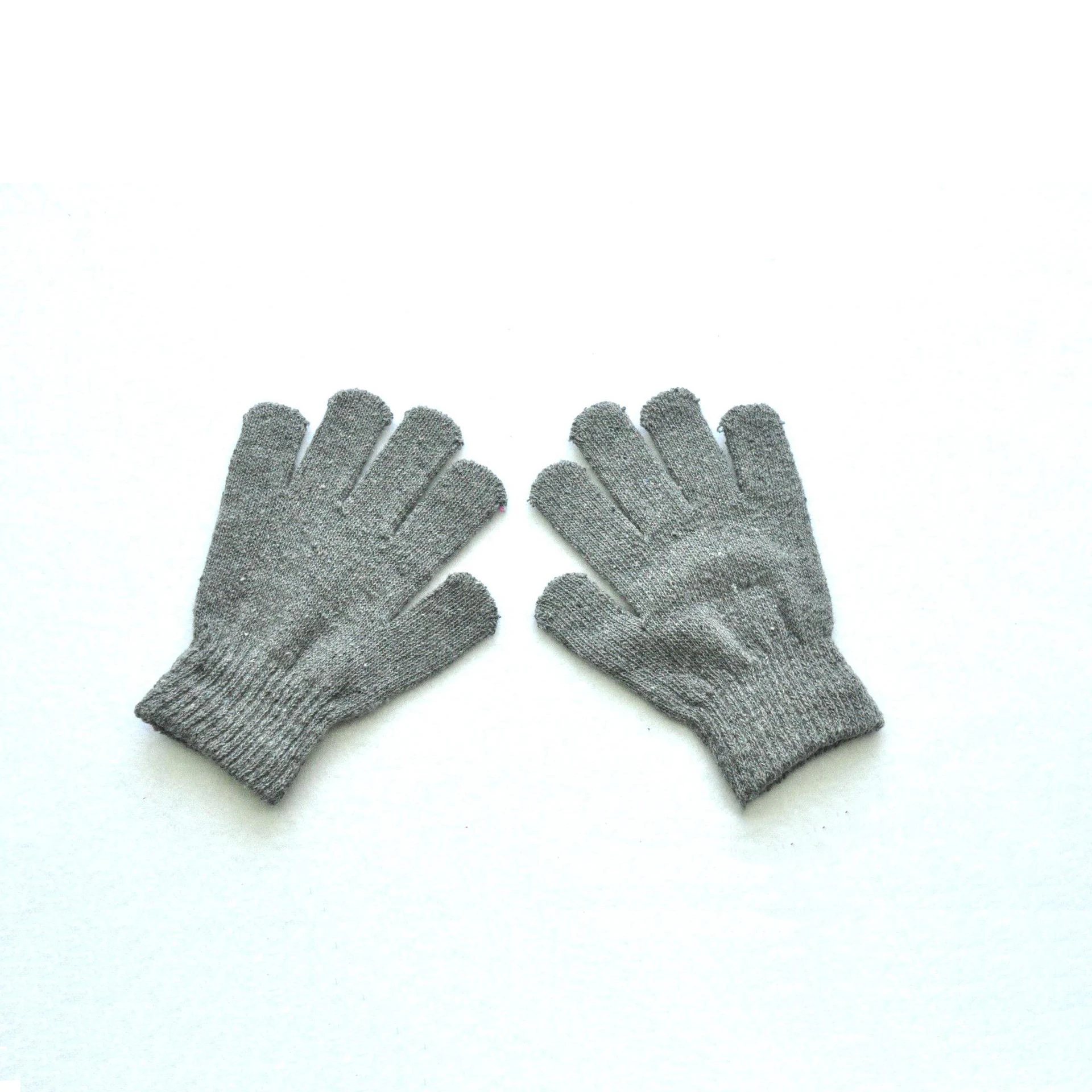 Guantes de invierno para niños con forro peludo en color sólido - imagen 4